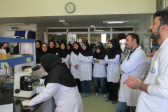 بازدید دانشجویان رشته های میکروبیولوژی و علوم زیستی دانشگاه آزاد واحد کرج از مرکز ملی ذخایر ژنتیکی و زیستی ایران